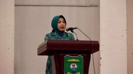 Ketua TP PKK Kabupaten Mandailing Natal, Eli Mahrani Jafar Sukhairi Nasition.