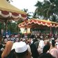 Ustadz Abdul Somad UAS ceramah di Desa Sinonoan, Kecamatan Panyabungan, Madina, Jum'at (16/12/2022) sore.