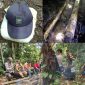 Tim SAR gabungan didalam hutan beserta topi dan bengkahan kayu yang ditemukan, (10/1/2023)