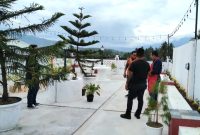 Pemandangan dari lantai 3 gedung Elegan Coffee Shop Panyabungan. (14/2/2023)