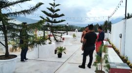 Pemandangan dari lantai 3 gedung Elegan Coffee Shop Panyabungan. (14/2/2023)