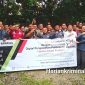 Foto bersama usai acara Deklarasi Pemilu Damai dan Berintegritas serta launching Posko Kawal Hak Pilih di Bawaslu Kabupaten Mandailing Natal, Selasa (14/2/2023).