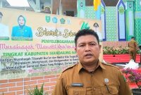 Kabag Kesra Pemkab Mandailing Natal Bahruddin Juliadi, S.Sos, menjelaskan persiapan MTQ ke- 22 yang akan dibuka nanti malam, Senin sore (27/2/2023).