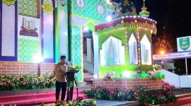 Laporan panitia dalam rangka penutupan MTQ Ke- 22 tingkat Kabupaten Madina dari Kabag Kesra Bahruddin Juliadi, S.Sos.