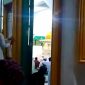 Suasana malam ketiga jelang salat tarawih di Mesjid Syuhada Panyabungan, Madina, Sumut, Jum'at (24/3/2023).