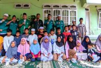 GPA Madina memberikan santunan kepada 30 Anak Yatim yang berdomisili di Kayu Jati, Panyabungan. (16/4/2023).