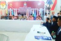 Pengurus DPD Partai Nasdem Kab. Mandailing Natal hadir di Kantor Komisi Pemilihan Umum (KPU) Madina, Panyabungan, Kamis (11/5/2023) pukul 11.00 WIB.