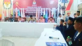 Pengurus DPD Partai Nasdem Kab. Mandailing Natal hadir di Kantor Komisi Pemilihan Umum (KPU) Madina, Panyabungan, Kamis (11/5/2023) pukul 11.00 WIB.