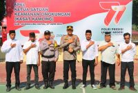 Kapolres Mandailing Natal AKBP H.M. Reza Chairul Akbar Sidik, S.IK., S.H., M.H foto bersama awak Satkamling, Rabu (21/6/2023)/ ist.