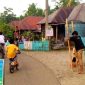 Situasi di hari senja saat anak-anak bermain di Desa Roburan Dolok, Kec. Panyabungan Selatan, Madina, Selasa (20/6/2023).