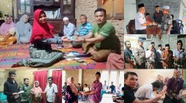 Camat Tambangan Muslih Lubis turun langsung menyalurkan Insentif dan memantau pembagian BLT Dana Desa di wilayahnya. (ist)