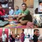 Camat Tambangan Muslih Lubis turun langsung menyalurkan Insentif dan memantau pembagian BLT Dana Desa di wilayahnya. (ist)