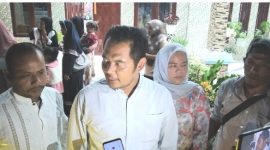 Pimpinan Yayasan Madina Murni H. Awaluddin Nasution bersama Isteri didampingi Tim Relawan Pelopor Perdamaian Kab. Madina Maradotang Pulungan dan Syahren Hasibuan, Jum'at (22/9/2023).