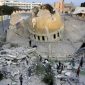 Agresi brutal pesawat Israel menghancurkan Masjid Al-Amin Muhammad di Jalur Gaza 8 Oktober 2023.
Foto: AP/Yousef Masoud.