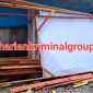 Rangka Baliho Caleg di Pemilu 2024 yang telah siap pasang dari pedagang kayu di Panyabungan, Minggu (15/10/2023).