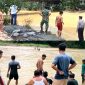 Upaya pencarian terus dilakukan melibatkan unsur TNI, Polri, pemerintahan kecamatan dan desa dengan bantuan Karang Taruna setempat, Minggu (19/11/2023). Foto: Alkap Masri.
