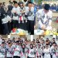 Kemeriahan acara HUT PGRI Ke- 78 dan Hari Guru Nasional di Kabupaten Mandailing Natal, Sabtu (25/11/2023).