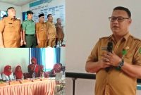Kepala Dinas Kesehatan Pemkab Madina dr. Muhammad Faisal Situmorang saat memberikan sambutan pembukaan kegiatan re-akreditasi Puskesmas Simpang Gambir, Senin (4/12/2023). Foto : M.SN