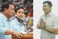 Capres-Cawapres 2024 nomor urut 2 (kiri) dan Ketua Tim Kampanye Daerah (TKD) Kabupaten Mandailing Natal, H. Erwin Efendi Lubis (kanan).