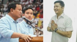 Capres-Cawapres 2024 nomor urut 2 (kiri) dan Ketua Tim Kampanye Daerah (TKD) Kabupaten Mandailing Natal, H. Erwin Efendi Lubis (kanan).