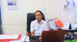 Rahmat Daulay selaku Plt. Inspektur Inspektorat Kabupaten Mandailing Natal diruang kerjanya, Rabu (24/1/2024). Foto : Joki Naaution