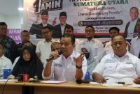 Tim pemenangan AMIN Sumatera Utara menjanjikan hadiah Rp5 juta kepada warga yang melaporkan dugaan kecurangan ASN, Polri serta TNI di masa kampanye Pemilu 2024. Foto : Media Disrupsi.id