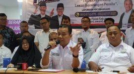 Tim pemenangan AMIN Sumatera Utara menjanjikan hadiah Rp5 juta kepada warga yang melaporkan dugaan kecurangan ASN, Polri serta TNI di masa kampanye Pemilu 2024. Foto : Media Disrupsi.id