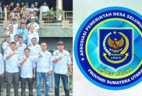 Pengurus Asosiasi Pemerintah Desa Seluruh Indonesia (Apdesi) Kabupaten Mandailing Natal foto bersama di RM. Paranginan, Lintas Timur Panyabungan. (ist).
