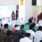 Tausiah oleh penceramah Anugerah Cahyadi (Ucay) di acara Zikir dan Doa, Mesjid Agung Nur Ala Nur, Panyabungan, Kamis (7/3/2024). [Foto: Joki Nasution]