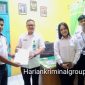 Kepala Satuan Pelayanan Penerbangan Bandara AH Nasution, Doni Romandika, S.AP bersama jajarannya bertemu dengan Kepala Dinas Kesehatan Kab. Mandailing Natal dr. M. Faisal Situmorang, Rabu (8/5/2024). [Foto: Joki Nasution]
