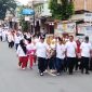 Alumni SMAN 1 Panyabungan (Pasmada) gelar Jalan Santai di kota Panyabungan, Sabtu (15/6/2024). [Foto: Joki Nasution]