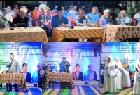 Suasana saat masyarakat Desa Batahan I Kecamatan Batahan, memperingati Tahun Baru Islam 1446 Hijriyah, Senin (8/7/2024) malam. [Ist]