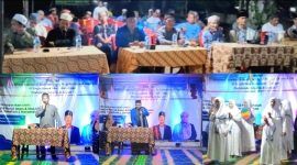 Suasana saat masyarakat Desa Batahan I Kecamatan Batahan, memperingati Tahun Baru Islam 1446 Hijriyah, Senin (8/7/2024) malam. [Ist]