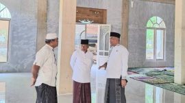 Dokumentasi meninjau mesjid saat Harun Mustafa Nasution reses di Kecamatan Tambangan, Mandailing Natal (ist).