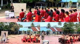 Kegiatan lomba siswa menjadi guru dalam rangka memeriahkan Hari Guru Nasional ke-79 di SMAN 3 Panyabungan. [Ist]