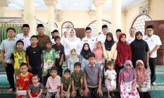 Agenda Tahunan, Wabup Madina Santuni Anak Yatim di Tambangan