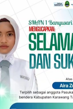 Prestasi Membanggakan, Siswa SMAN 1 Banyusari Terpilih Jadi Paskibraka Kabupaten Karawang 2026