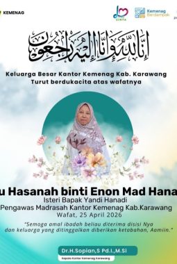 Kabar Duka dari Keluarga Kemenag Karawang, Istri Pengawas Madrasah Wafat