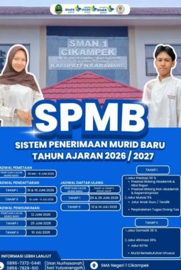 SMAN 1 Cikampek Resmi Buka SPMB 2026/2027, Siapkan Beragam Jalur untuk Calon Siswa Berprestasi