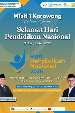 MTsN 1 Karawang Madrasah Adiwiyata Peringati Hardiknas 2026, Teguhkan Pendidikan Bermutu untuk Semua
