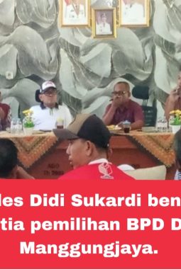 Kades Didi Sukardi Bentuk Panitia Pemilihan BPD Desa Manggungjaya, Berjalan Lancar dan Kondusif