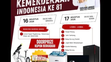 Semarak Kemerdekaan HUT RI ke-81, Pemdes Tegalurung Siapkan Mancing Gratis dan Beragam Lomba Berhadiah