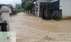 Luapan Sungai Ranto Puran Rendam 5 Desa Di Kecamatan Panyabungan