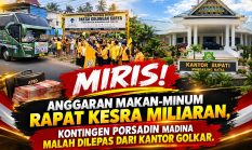 Anggaran Makan Minum Bagian Kesra Miliaran, Kontingen Porsadin Madina Diberangkatkan Partai Golkar