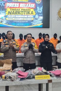 Polres Madina Ungkap 33 Kejahatan Narkoba Periode Agustus – Oktober 2026
