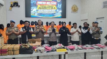Pengungkapan peredaran Narkoba di Wilyah Hukum Polres Madina, Rabu (28/10/2026).