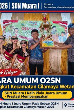 SDN Muara I Sabet Juara Umum O2SN Cilamaya Wetan, Amankan Tiket ke Tingkat Kabupaten Karawang